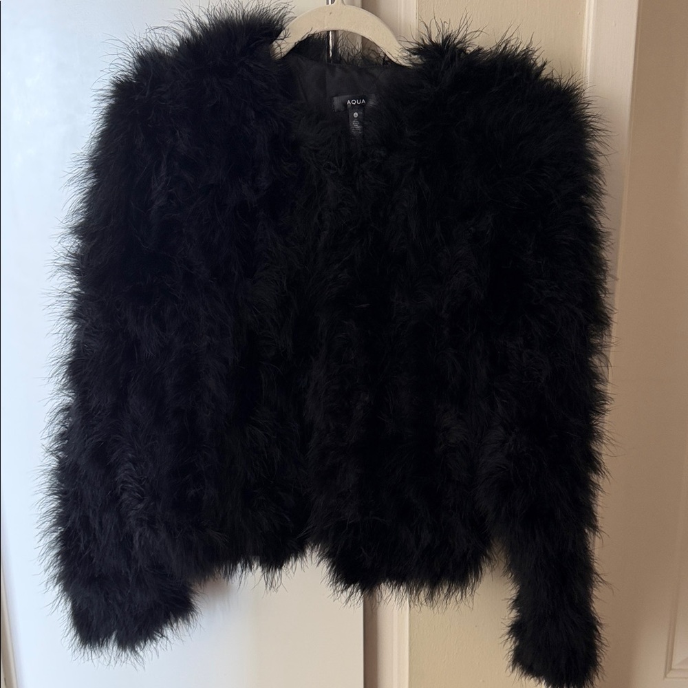 Black feather Jacket